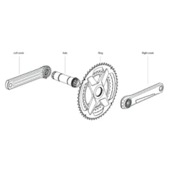 Bielas Carretera Rotor VEGAST Q50/34 DM -Ciclismo Comercio bielas carretera rotor vegast q5034 dm 3