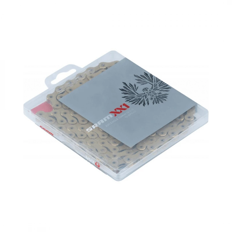 Cadena SRAM XX1 EAGLE 12V Oro Con Power Lock 3 Cadena SRAM XX1 EAGLE 12V Oro Con Power Lock
