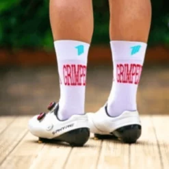 Calcetín Ciclismo Sporcks Grimpeur Blanco -Ciclismo Comercio calcetin ciclismo sporcks grimpeur blanco 2