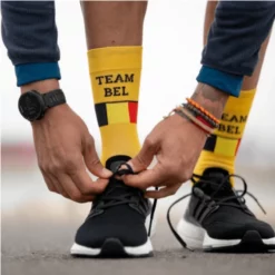Calcetín Sporcks Team Bel Amarillo 7 Calcetín Sporcks Team Bel Amarillo -Ciclismo Comercio calcetin sporcks team bel amarillo 2