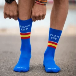 Calcetín Sporcks Team Esp Azul -Ciclismo Comercio calcetin sporcks team esp azul 1
