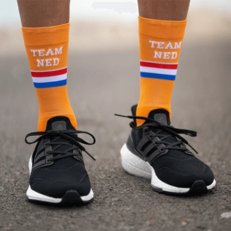 Calcetín Sporcks Team Ned Naranja 4 Calcetín Sporcks Team Ned Naranja - Imagen 2