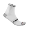 Calcetines Castelli Pro 9 Rosso Corsa Blanco -Ciclismo Comercio calcetines castelli pro 9 rosso corsa blanco