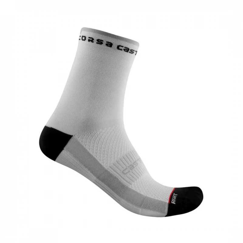 Calcetines Castelli Rosso Corsa 11 Blanco Negro Mujer 3 Calcetines Castelli Rosso Corsa 11 Blanco Negro Mujer