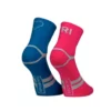 Calcetines Sporcks Six Seconds Azul Rosa -Ciclismo Comercio calcetines sporcks six seconds azul rosa