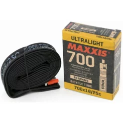 Cámara Maxxis Ultralight 700x18-25C Presta 60mm.