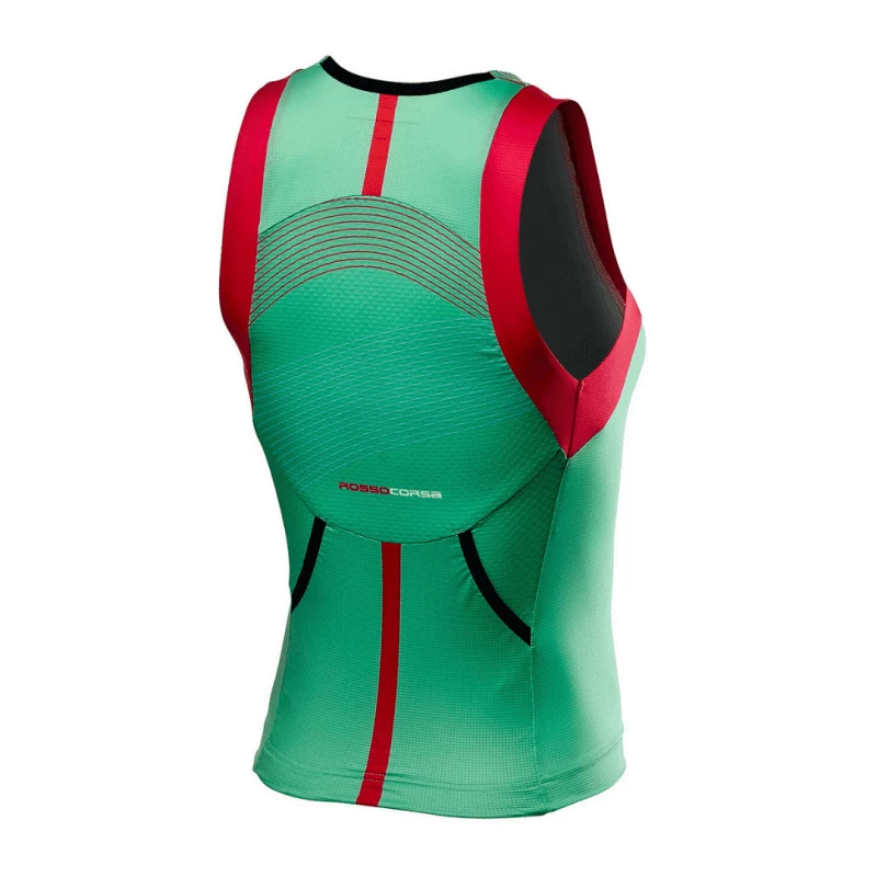 Camiseta Castelli Free Tri Verde Rojo Mujer 4 Camiseta Castelli Free Tri Verde Rojo Mujer - Imagen 2