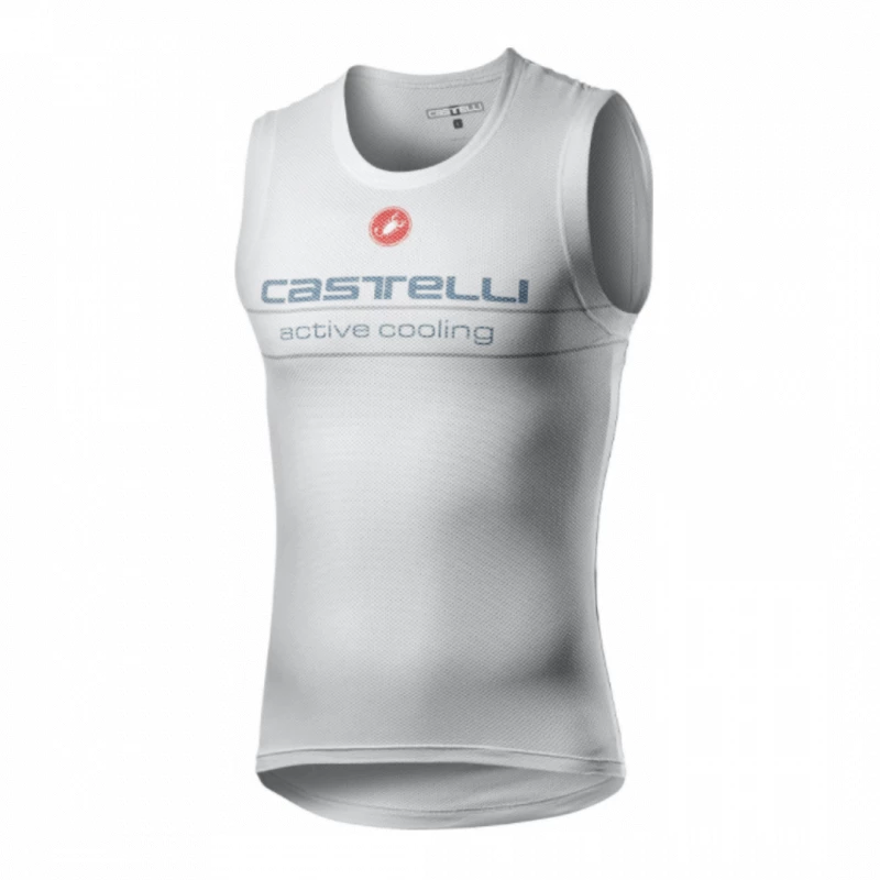 Camiseta Interior Castelli Active Cooling Sin Mangas Blanco Hombre 3 Camiseta Interior Castelli Active Cooling Sin Mangas Blanco Hombre