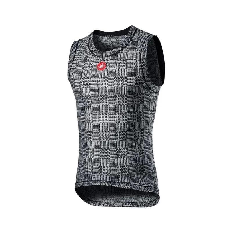 Camiseta Interior Castelli Pro Mesh Sin Mangas Negro Blanco 3 Camiseta Interior Castelli Pro Mesh Sin Mangas Negro Blanco