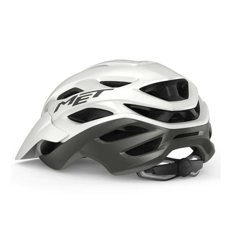 Casco Met Veleno Blanco Gris Mate 4 Casco Met Veleno Blanco Gris Mate - Imagen 2