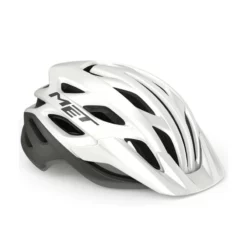 Casco Met Veleno Blanco Gris Mate