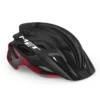 Casco Met Veleno Negro Rojo Mate Brillo -Ciclismo Comercio casco met veleno negro rojo mate brillo