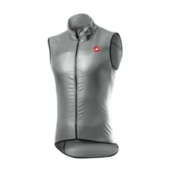 Chaleco Castelli Cortavientos Aria Gris Plata Hombre