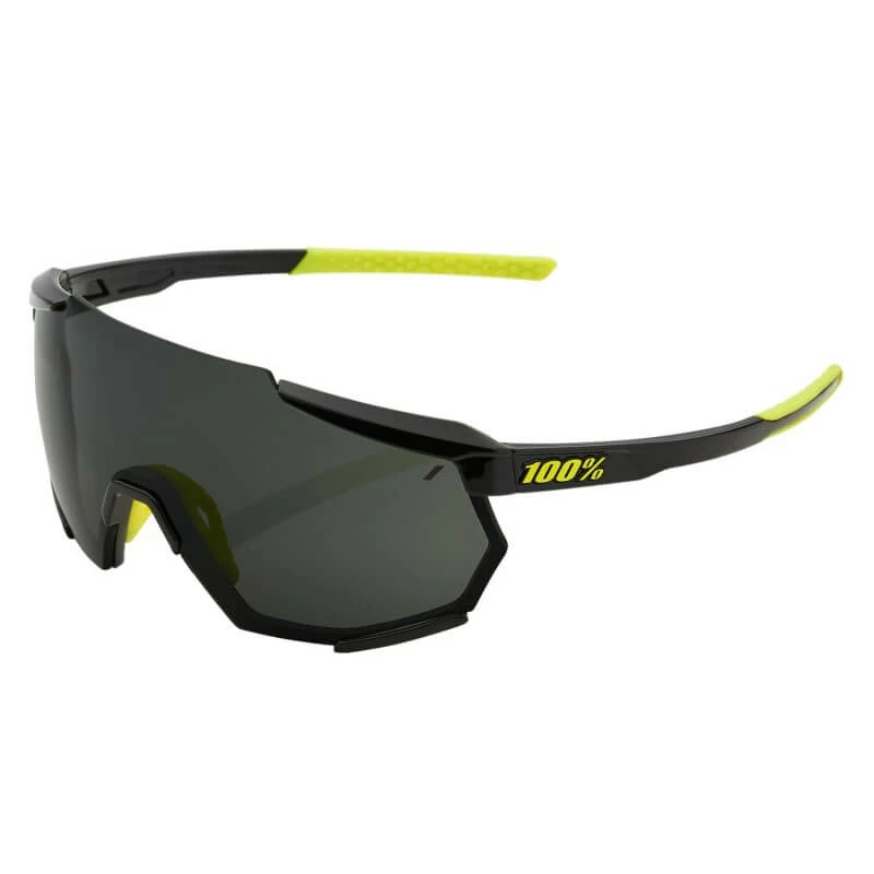 Gafas 100% Racetrap Negro Gloss - Lente Ahumado 3 Gafas 100% Racetrap Negro Gloss - Lente Ahumado