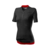 Maillot Castelli Anima 3 Manga Corta Negro Rojo Mujer -Ciclismo Comercio maillot castelli anima 3 manga corta negro rojo mujer