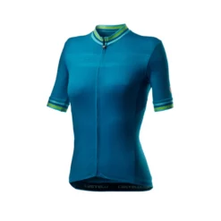 Maillot Manga Corta Castelli Promessa 3 Azul Marino Mujer