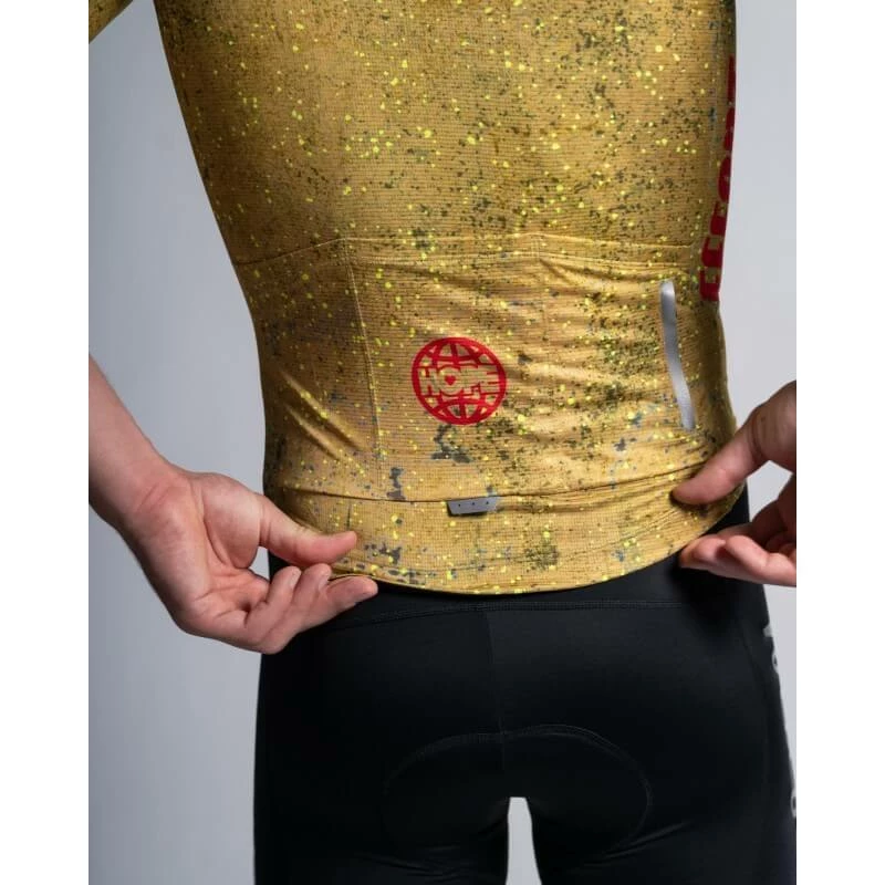 Maillot Pedal Mafia Artist Series PM X OC Drop Cloth Mostaza 9 Maillot Pedal Mafia Artist Series PM X OC Drop Cloth Mostaza - Imagen 7