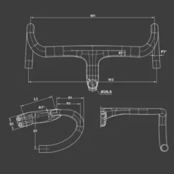 Manillar Black Inc Con Potencia Carbono 14 Manillar Black Inc Con Potencia Carbono -Ciclismo Comercio manillar black inc con potencia carbono 5